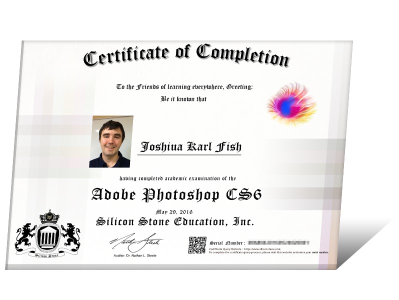 format of adobe photoshop certification